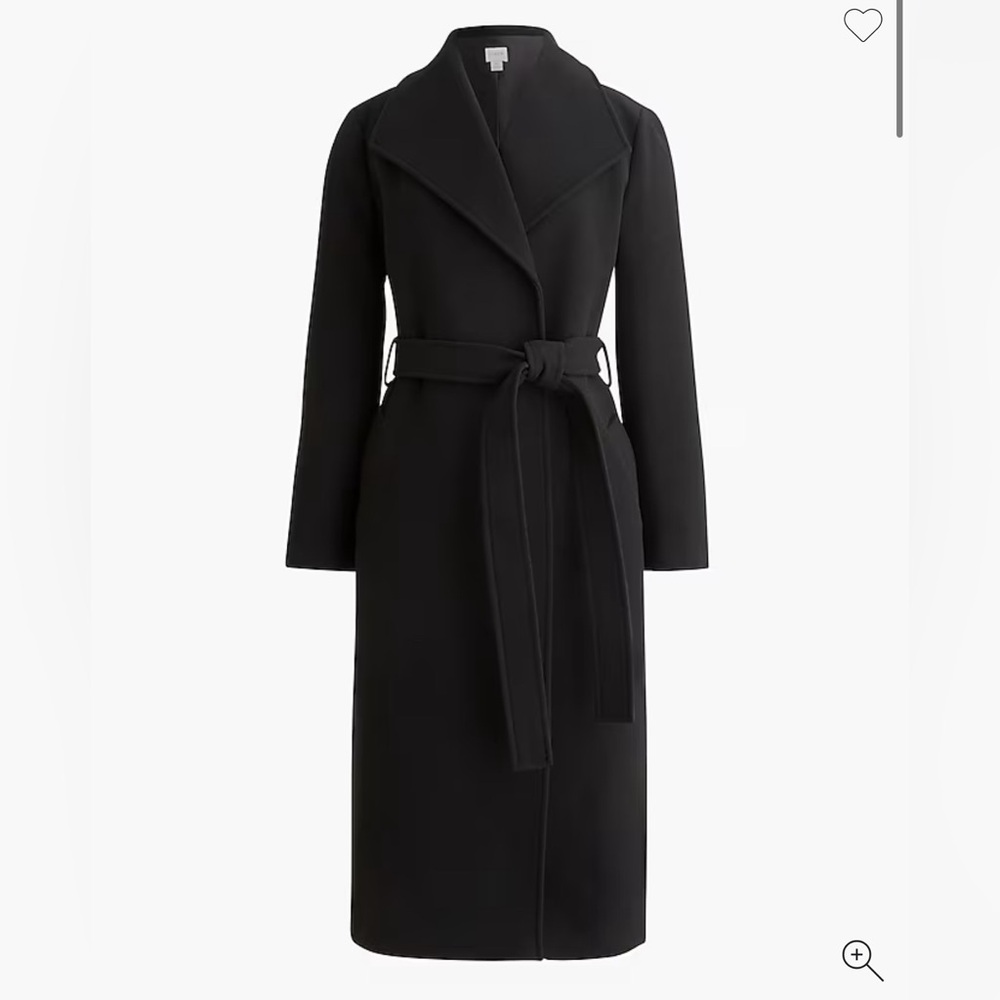 J.Crew Belted wool-blend coat NWT